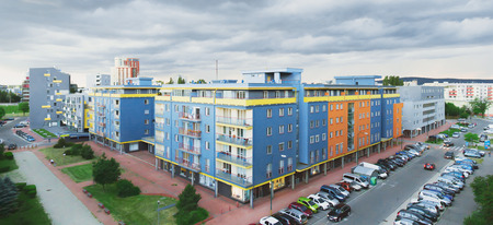 Panoramic view of Petrzalkaの写真素材