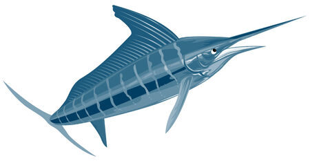 Blue marlinのイラスト素材