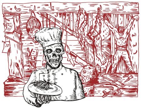 Hell's kitchenのイラスト素材