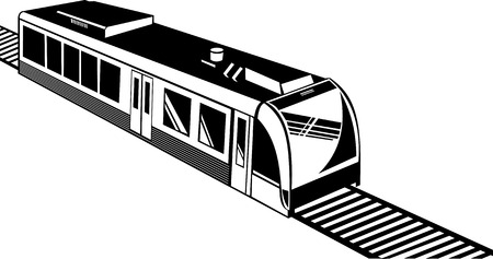 Electric trainのイラスト素材