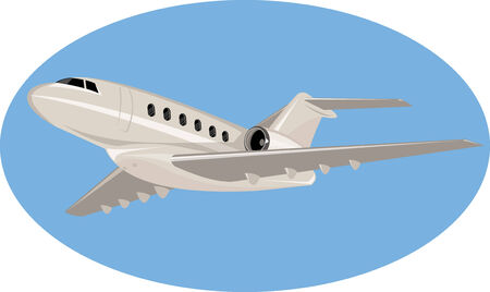 Light commercial planeのイラスト素材