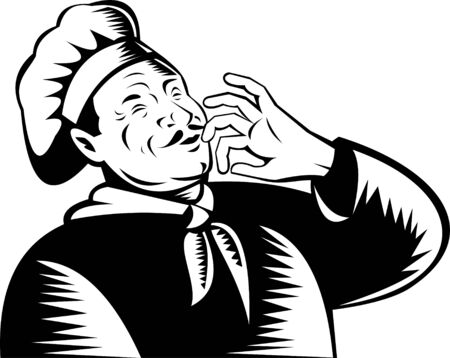 Chef cook tastingのイラスト素材