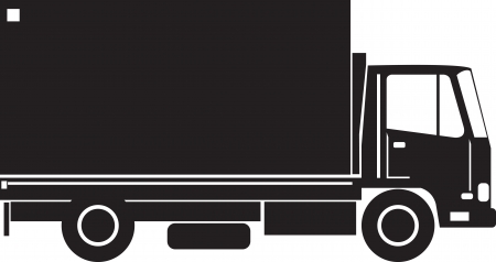 illustration of a delivery truck lorry side view done in retro style on isolated backgroundのイラスト素材