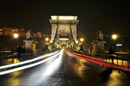Chainbridge in Budapestの写真素材