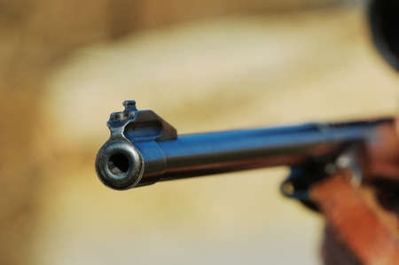 Barrel of a gunの写真素材