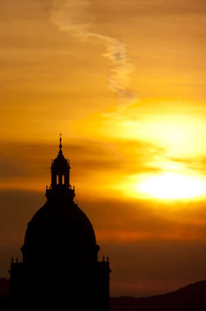 Tower in sunsetの写真素材