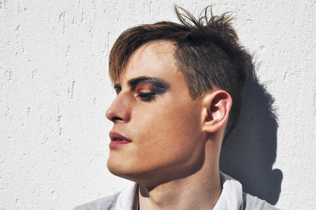 Beautiful drag queen profileの写真素材