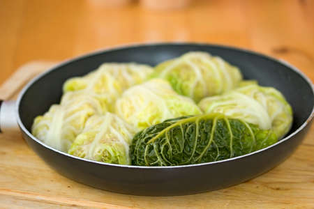 Stuffed cabbage in tomato sauce