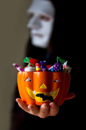 trick or treat for halloweenの写真素材