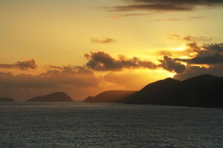 Irish sunsetの写真素材