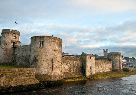 King John castle in Limerickのeditorial素材