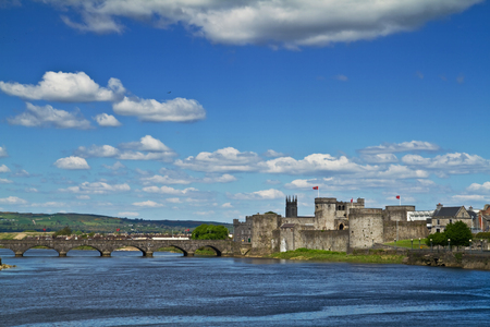 King John Castle scenery in Limerick - Irelandのeditorial素材