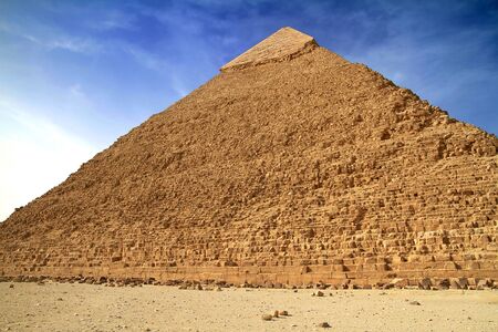 Chefren pyramid in Giza,Egyptの写真素材