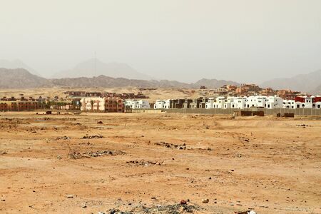Bedouin village in Sinai mountainsの写真素材