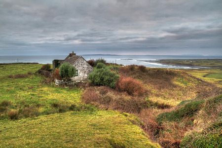 Irish cottage houseの写真素材