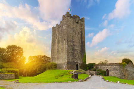 15th century Dysert O'Dea Castle, Co. Clare, Irelandのeditorial素材