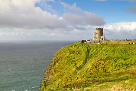 O'Brien's Tower on Cliffs of Moherのeditorial素材