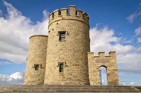 O'Brien's Tower on Cliffs of Moherのeditorial素材