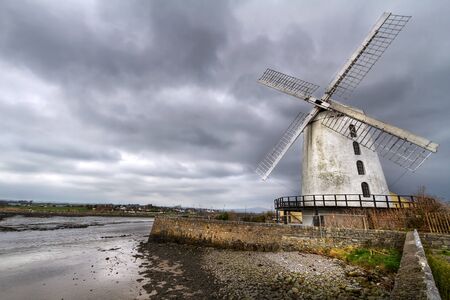 White Blenerville windmill in Tralee, Co. Kerry, Irelandの写真素材