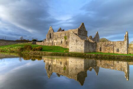 14th Century Franciscan Friary in Askeaton, Co. Limerick, Irelandのeditorial素材