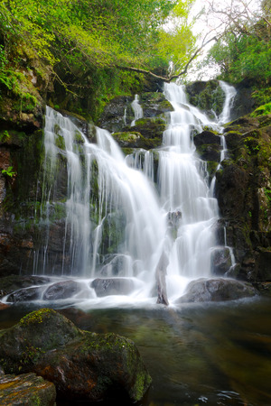 Torc waterfall in Killarney National Park, Irelandの写真素材