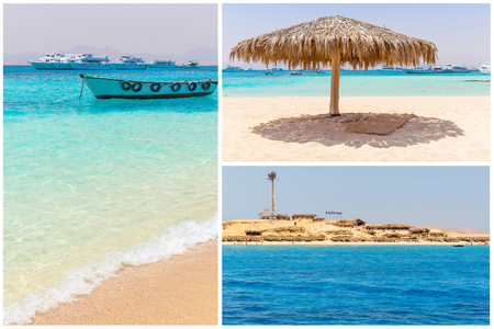Mahmya island at the Red Sea in Egyptの写真素材