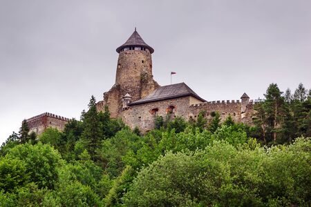 Gothic castle Stara Lubovna in Slovakiaのeditorial素材