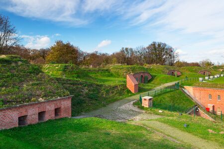 XIX century city fortification system in Gdansk, Polandのeditorial素材