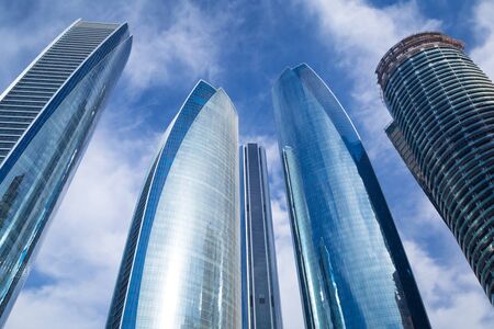 Etihad Towers buildings in Abu Dhabiのeditorial素材