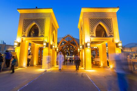 Dubai Mall and the Luxurious Address Hotel in downtown of Dubai, UAEのeditorial素材