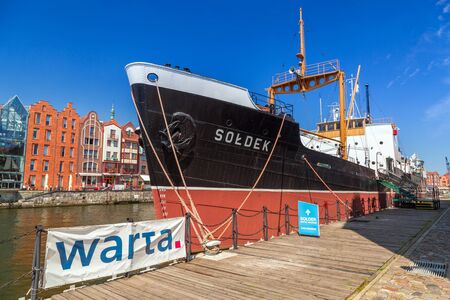 SS SOLDEK on Motlawa river in Gdanskのeditorial素材