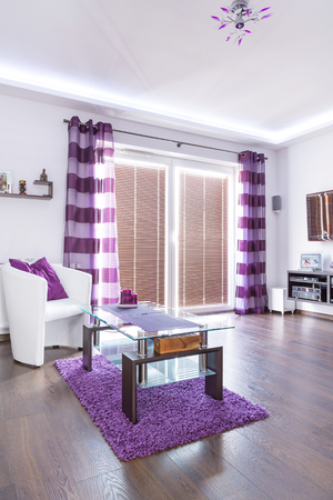 Modern living room interiorの写真素材