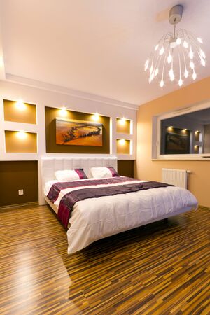 Modern master bedroom interiorの写真素材