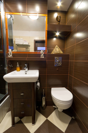 Modern bathroom interiorの写真素材
