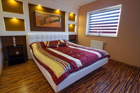Modern master bedroom interiorの写真素材