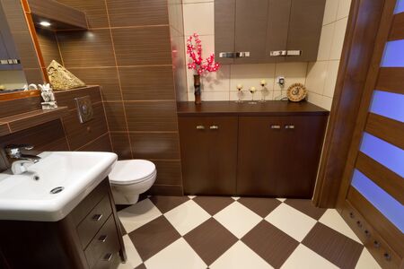 Modern bathroom interiorの写真素材