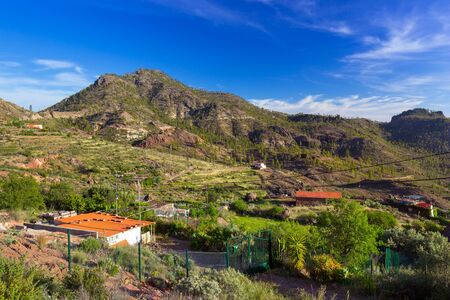 Mountains and valleys of Gran Canaria island, Spainの写真素材