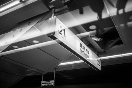 TOKYO, JAPAN - NOVEMBER 12, 2016: Platform of Tokyo Metro in the capital of Japan. Tokyo Metro had an average daily ridership of 6,84 million passengers.のeditorial素材