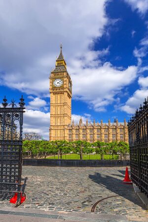 Big Ben and the Palace of Westminster, landmark of London, UKの写真素材