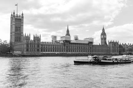 Big Ben and the Palace of Westminster in London, UKの写真素材