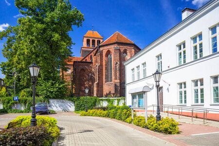 Architecture of the old town of Tczew, Polandの写真素材