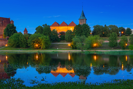 Medieval church at the Malbork Castle, Polandのeditorial素材