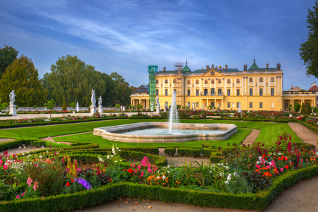 Beautiful architecture of the Branicki Palace in Bialystok, Polandのeditorial素材