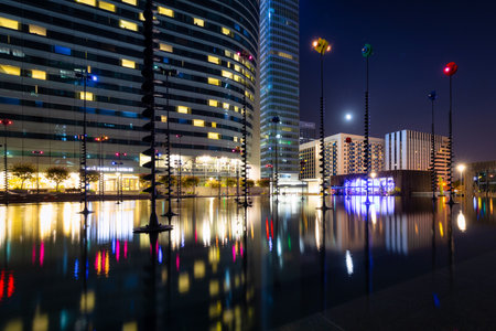 Paris, France - September 17, 2022: Modern buildings in the business district of La Defense to the west of Paris, France.のeditorial素材