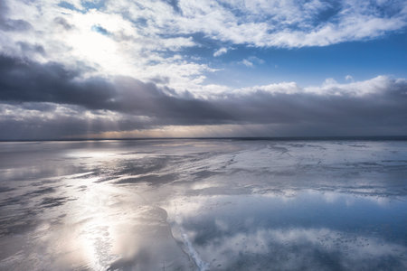 Landscape of the Vistula Spit by the Baltic Sea. Polandの写真素材