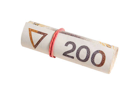 A lot of polish moneyの写真素材