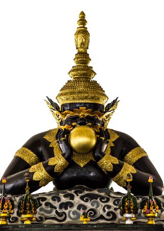 celestial monster which causes elipses by eating the sun or moonの写真素材