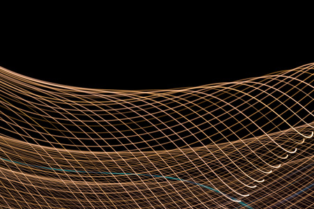 Abstract light line background.Light trails on dark background.の写真素材