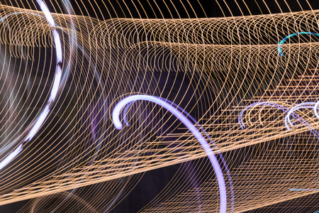 Abstract light line background.Light trails on dark background.