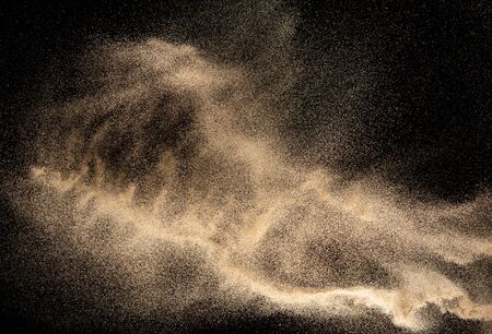 Brown colored sand splash.の写真素材